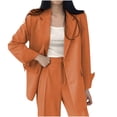 thumbnail image 1 of Birdeem Womens Tops Long Sleevewomens Solid Color Buttons Pockets Long Sleeve Top Suit Coat Suit Coatlong Sleeve Womens Tops, 1 of 3