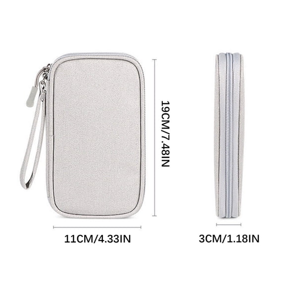 Birdeem Digital Accessory Data Cable Storage Bag, Portable Storage, Travel Power Bank Phone Hard Drive Protection Case, Storage Bag