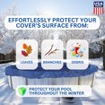 thumbnail image 2 of Swimline Hydrotools Leaf Net Winter Pool Cover for 30 Ft Above Ground Pools, 2 of 7