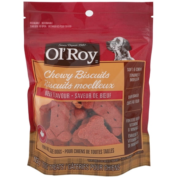 Ol'Roy Chewy beef flavor dog biscuits