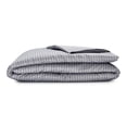 thumbnail image 1 of Sleepgram Housse de Couette en Coton Supima 400 Fils, Grand Lit, Rayure Grise, 1 of 6