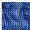 thumbnail image 4 of Soimoi Blue Poly Georgette Fabric Bear Animal Decor Fabric Printed Yard 52 Inch Wide, 4 of 5