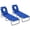 Blue, variant on Outsunny 2PCS Adjustable Outdoor Lounge Chair, Garden Folding Chaise Lounge