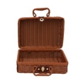 thumbnail image 1 of Vintage Rattan Woven Storage Case Makeup Holder Suitcase Sundries Organizer Box, 1 of 6