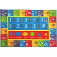 thumbnail image 1 of KC Cubs Playtime Collection ABC Alphabet, Numbers and Shapes Educational Learning & Game Area Rug Carpet for Kids and Children Bedrooms and Playroom, 1 of 9