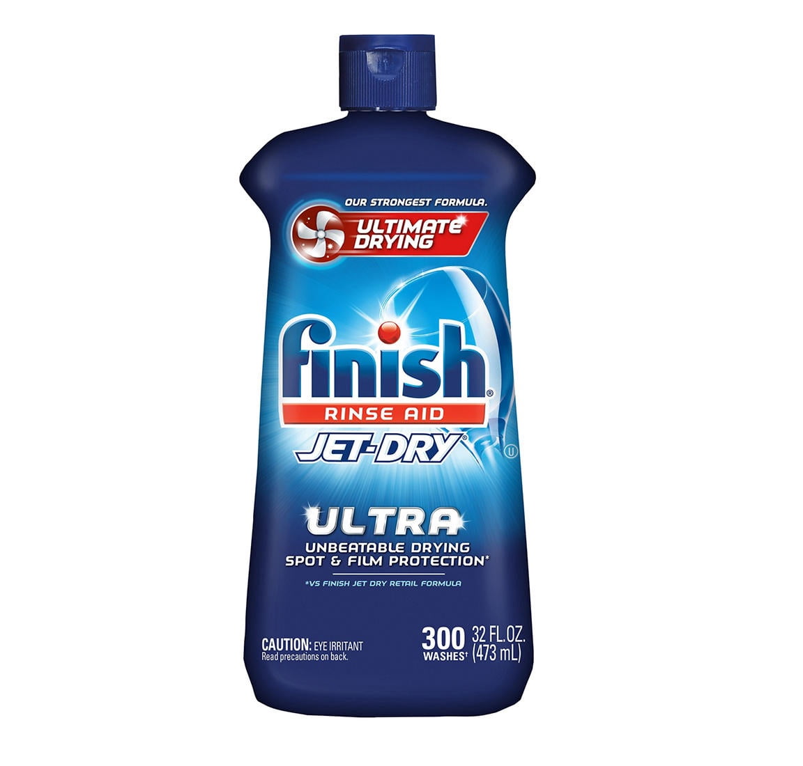 Finish Jet-Dry Ultra Rinse Aid Dishwasher Rinse Agent and Drying Agent, 32 oz.