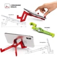 thumbnail image 4 of KEKO Universal Foldable Tablet Stand for iPad/Android Tablet Holder/Galaxy/Kindle + Smartphone, E-Readers Compatible with Protective Case or Sleeve Accessories – Black, 4 of 6