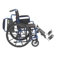thumbnail image 2 of Fauteuil Roulant Blue Streak avec Accoudoirs Rabattables, Repose-Pieds Surélevés, Siège 20 Pouces", 2 of 5