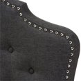 thumbnail image 4 of Baxton Studio Hilda Tufted Full Panel Headboard in Dark Gray, 4 of 6