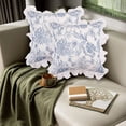 thumbnail image 1 of XYAIYT Soft Ruffled Throw Pillow Cover for Living Room Sofa and Bedroom Elegant Hidden Zipper Design Easy to Insert and Machine Washable Decorative Cushion Cover(White,Tpye6), 1 of 6