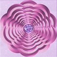 thumbnail image 1 of Ahgly Tapis d'Intérieur Lavable en Machine Carré Transitionnel Fleur Rose, 8 Pieds Carré, 1 of 7