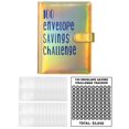 thumbnail image 2 of Almencla 100 Envelopes Money Saving Challenge $5050 Money Savings Budget Planner Book Glitter Yellow, 2 of 8
