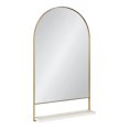thumbnail image 1 of Kate and Laurel Chadwin Arch Wall Mirror with Shelf, Gold 20x34, 1 of 8