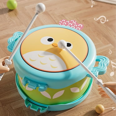 Latrodar Kids Musical Instruments 1-3 Electric Drums for Kids Drums for Toddlers 1-3 Double-Sided Drum Toy Percussion Baby Gifts for Girls Christmas Gifts for Kids Toddler Boy Toys Creative Gifts