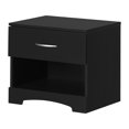 thumbnail image 2 of South Shore Step One 1-Drawer Nightstand - End Table with Storage for Adult, in Pure Black, 2 of 12