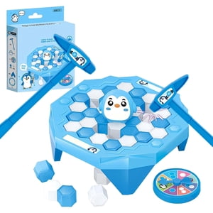 TIELUTT Penguin Jeu de planche à glace – Puzzle to Penguin Ice Educative Building for Kid Kid Building Handheld Games for Toddlers Age 2-3 Circuit Board for Kids under 8 Jeux Alphabet pour les tout-petits