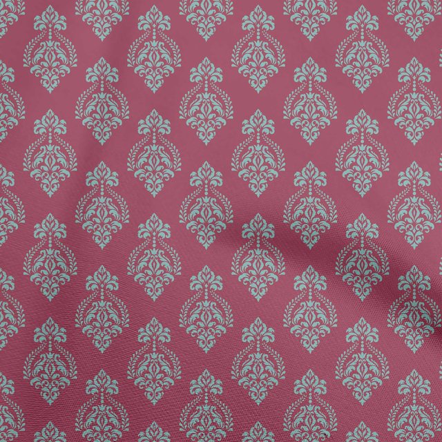 oneOone Velvet Pink Fabric Mandala Craft Projects Decor Fabric Printed By The Yard 58 Inch Wide