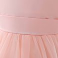 thumbnail image 4 of RXIRUCGD une Robe Mignonne à Manches Longues de Couleur Unie avec une Robe de Princesse et une Robe à Manches Longues à Col Rond Taille Mi-Haute pour une Jeune Fille, Rouge Melon D\'eau, Taille : 130, 4 of 8