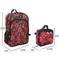 thumbnail image 2 of Spider-Man Classic Printed Mesh 16" Youth Backpack with Lunch Kit, 2 of 7