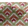 thumbnail image 4 of oneOone Viscose Chiffon Fabric Argyle Style Ikat Decor Fabric Printed BTY 42 Inch Wide, 4 of 4
