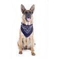 thumbnail image 1 of 2 Pack Paisley Polyester Pets Dogs Bandana Triangle Shape  - Oversized (Blue), 1 of 2