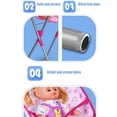 thumbnail image 3 of Kids Play House Toy Simulation Furniture Playset Baby Infant Doll Swing Bed  Rocking Chair, 3 of 5