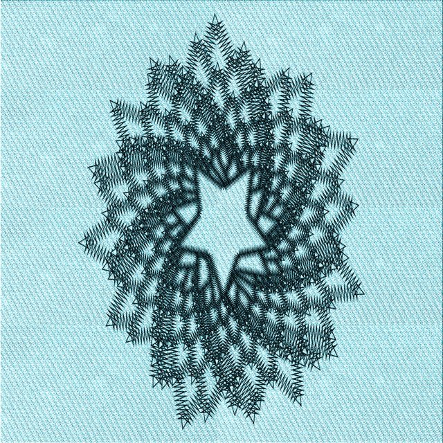 Ahgly Company Machine Washable Indoor Square Transitional Deep-Sea Green Area Rugs, 5' Square