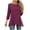 Hot Pink, variant on Sijiajgjfu Women Tops Hide Belly Casual 3/4 Lenght Sleeve Dressy Flowy Business Office Basic Tunic Shirt Blouses