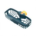 thumbnail image 2 of Oleegame 2PC Shower Soap Dish With Hook Sink Sponge Rack Stand Kitchen Faucet Storage Rack Sponge And Towel Rack Drain Basket Home Kitchen Cleaning Tools Blue, 2 of 3