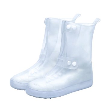 1 Paire de Couvre-Chaussures Imperméables, Couvre-Chaussures Antidérapants à Tube Haut