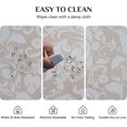 thumbnail image 5 of Oval Tablecloth 52 x 70 Inch Beige, Vintage Floral Tablecloth for Oval Table, Fabric Wrinkle Free Washable Waterproof Retro Tablecloth Oval Table Cloth for Kitchen Dining Room Table, 5 of 5