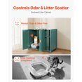thumbnail image 2 of VEVOR Cat Litter Robot Enclosure, 41.3 in Self Cleaning Litter Box Cabinet, with Drawer & Detachable Divider, Automatic Litterbox Enclosure with Built-in Power Outlet, Fits Most Smart Litterboxes, 2 of 9