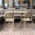 thumbnail image 2 of Pemberly Row Modern Indoor Outdoor Dining Arm Chair in Taupe, 2 of 7
