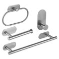 thumbnail image 1 of simhoa 4 Pieces Bathroom Hardware Set Drill Installation Fixtures Premium Material Brushed, 1 of 8