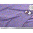 thumbnail image 3 of Soimoi polyester Crepe Fabric Leaves & Floral Clip Art Decor Fabric Printed Yard 52 Inch Wide, 3 of 3