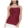 thumbnail image 2 of JDQJBZ Womens Sleeveless Sweater Vest Satin Solid Color Adjustable Strap Side Zipper Cami, 2 of 4