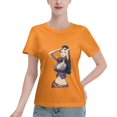 thumbnail image 1 of T-Shirt Basique à Manches Courtes pour Femme une Pièce Robin, 1 of 6