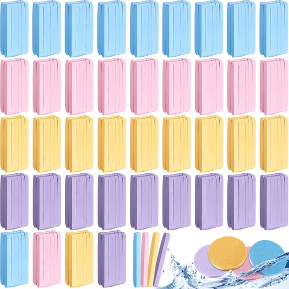480 Count Compressed Facial Sponges Makeup Removal Round Face Wash Sponge Reusable for Cleansing Exfoliating PVA Spa Facial Pads for Women Estheticia
