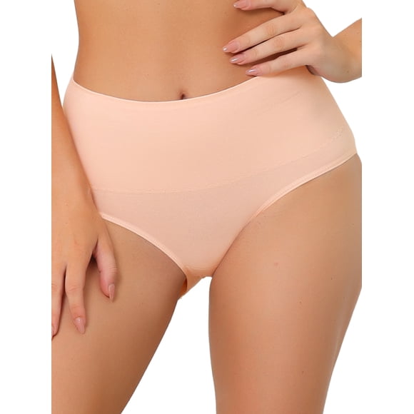 INSPIRE CHIC sous-Vêtements pour Femmes Taille Haute Gainant Culottes Gainantes Respirantes Slip L Rose