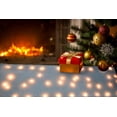 thumbnail image 3 of ProductWorks 48" x 15" 8 Function 40 LED Lights Pre-Lit Snow Cover Blanket for Mantle or Christmas Village Display, White, 3 of 4