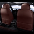 thumbnail image 4 of Maidao Car Seat Covers for Volkswagen for Arteon 2017-Present 5 Seats Compatible Airbag Leather Waterproof Front Rear Cushion Protector Full Set Coffee, 4 of 7