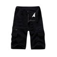 thumbnail image 3 of Birdeem Men Casual Solid Fashion Zipper Button Pockets Cropped Cargo Shorts, 3 of 9