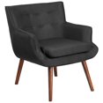 thumbnail image 1 of HERCULES Hayes Series Black Fabric Tufted Arm Chair, 1 of 4