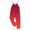 thumbnail image 4 of MIASHUI Combinaison pour Filles à Col en V Sans Manches, Décontractée, Pantalon Long, Rouge, 4-5 Ans, 4 of 5