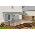 thumbnail image 1 of ALEKO Retractable Motorized Patio Awning 8x6.5 ft, Multi Striped Green Color, 1 of 3