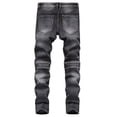 thumbnail image 4 of Birdeem Mens New Fashion Have Pockets Button Zipper Personality Denim Trend Jeans, 4 of 12