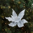 thumbnail image 1 of indoor christmas tree 1Pcs Christmas Tree Decoration Simulation Flower - Cloth Material Simulation Flower - Wedding/Party/Hall Scene Decoration - Holiday Gift outside christmas decorations, 1 of 6