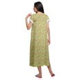thumbnail image 4 of Moomaya Chemise de Nuit en Coton Imprimée pour Femmes à Manches Courtes, 4 of 5