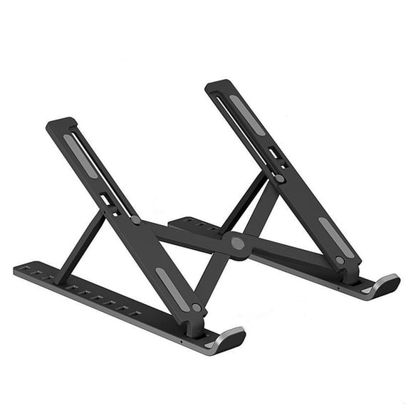 Laptop Stand 25kg Cooling Foldable Notebook Bracket Adjustable Portable Computer Holder Support Adjustable Computer Holder Black