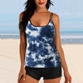 thumbnail image 1 of EGNMCR Bikini Set Swimsuits For Women Two Piece Bathing Suits Floral Print Tank Tops With Boyshorts Swimming Suits, 1 of 1